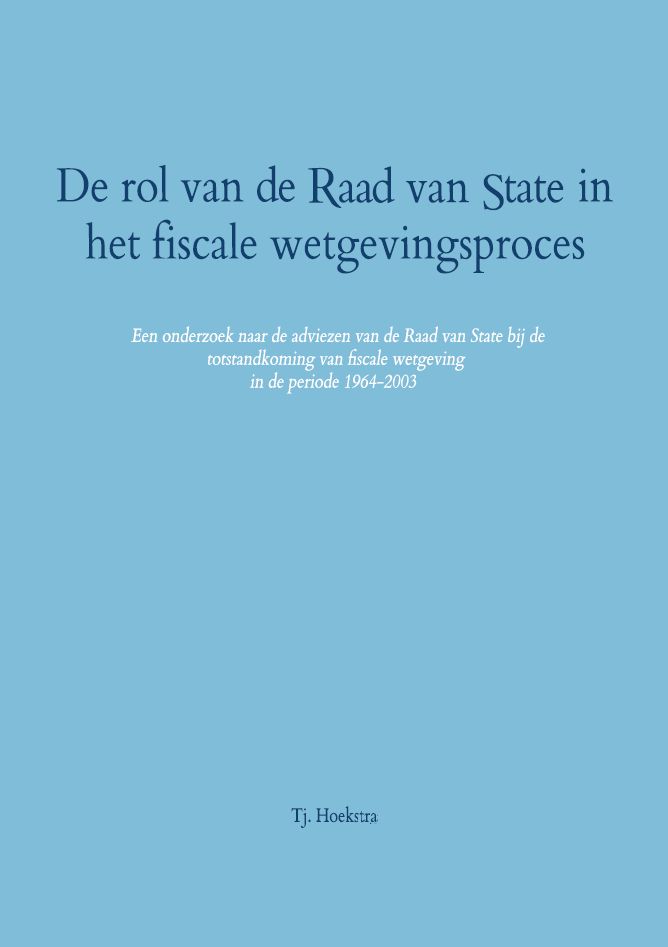 De Raad van State en het fiscale wetgevingsproces